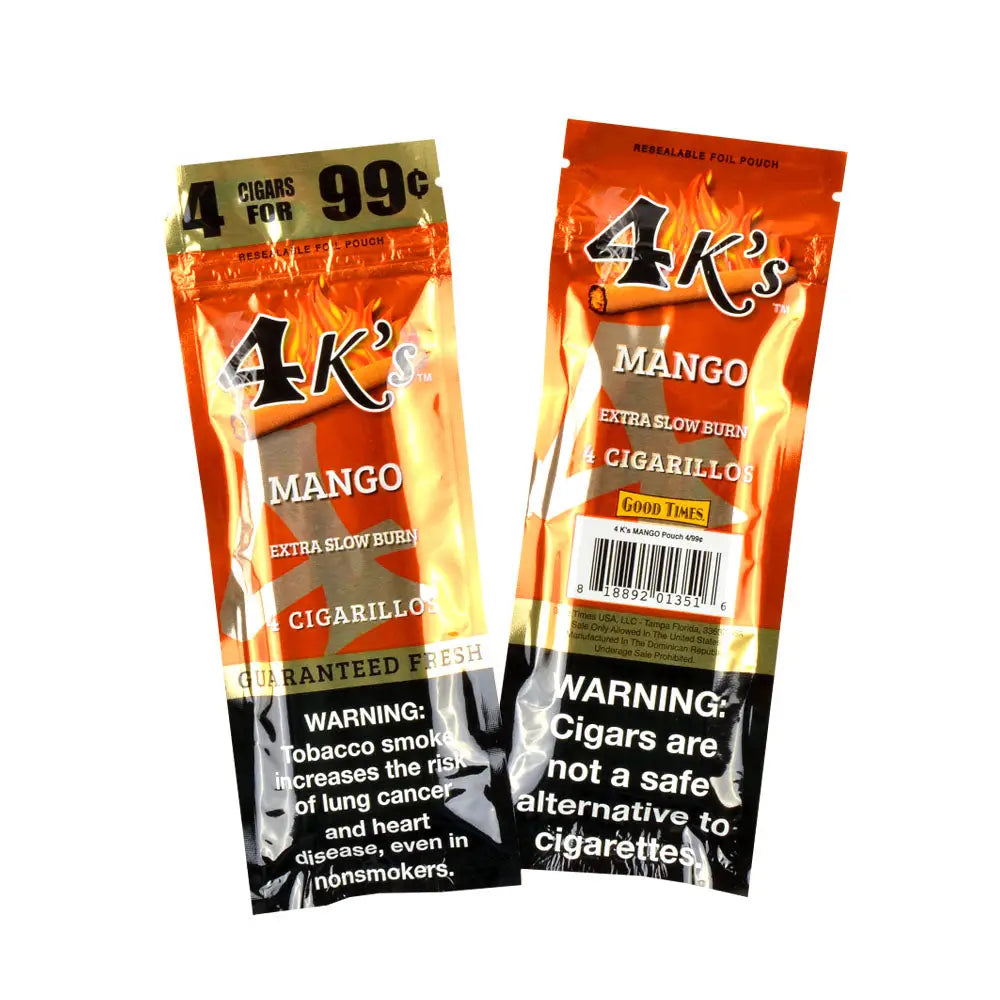 4 Kings Cigarillos 15 Packs of 4 Mango