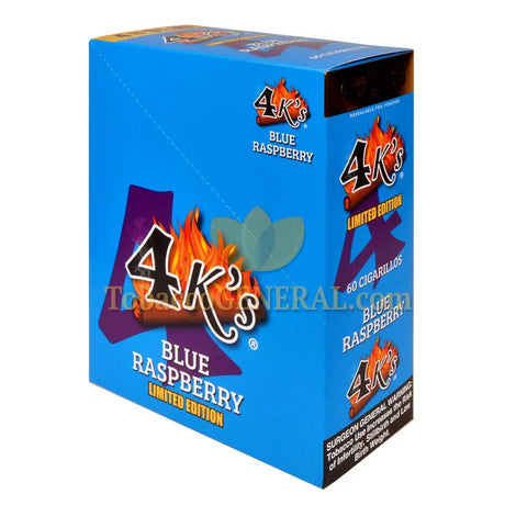 4 Kings Cigarillos 15 Packs of 4 Pre-Priced 1.39 Blue Raspberry