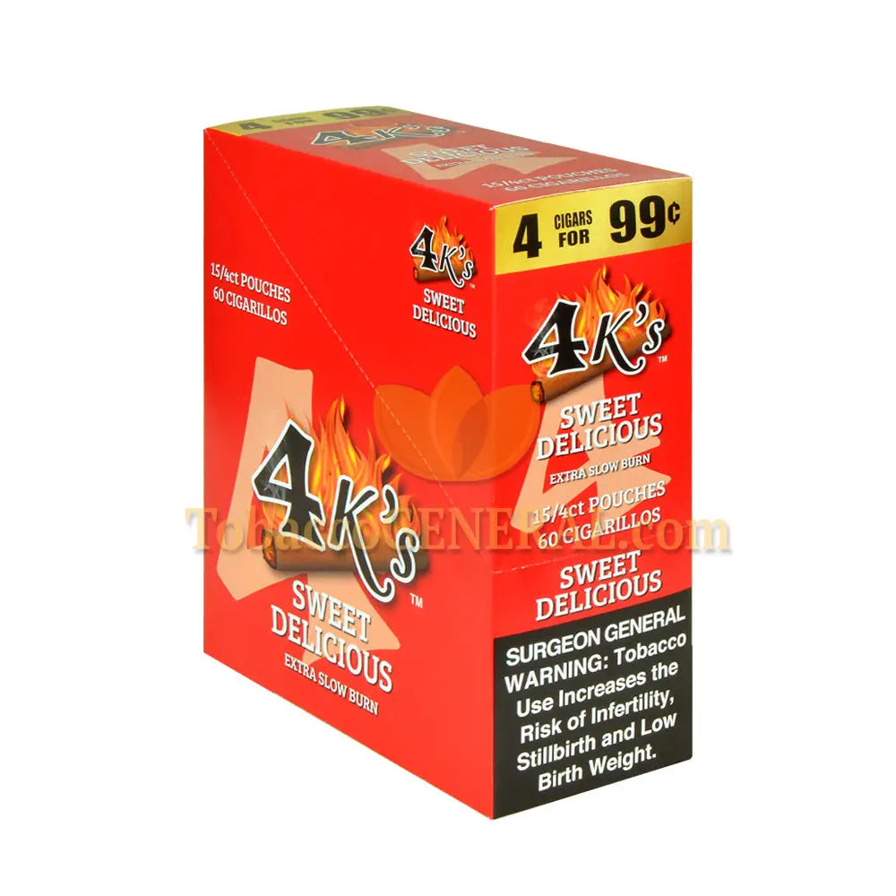 4 Kings Cigarillos 15 Packs of 4 Sweet