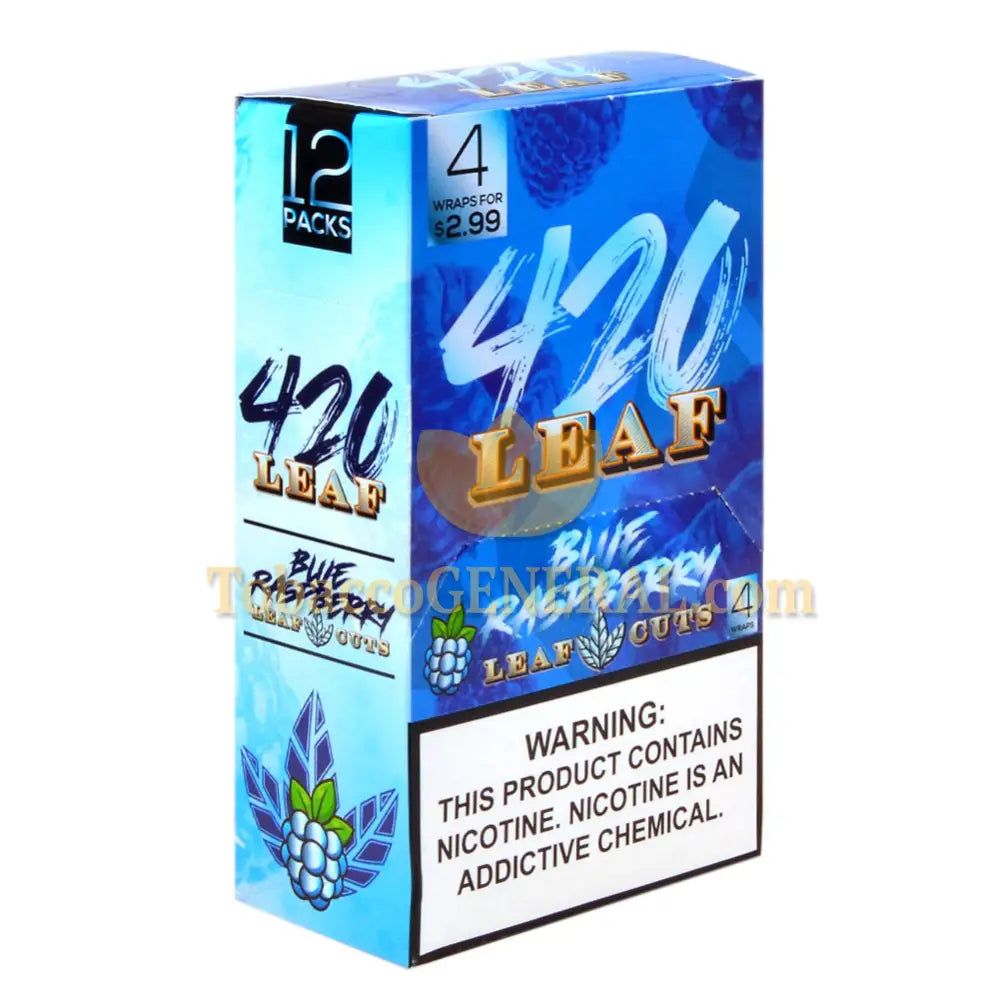 420 Leaf Wraps Blue Raspberry 12x4 Pre-Priced $2.99