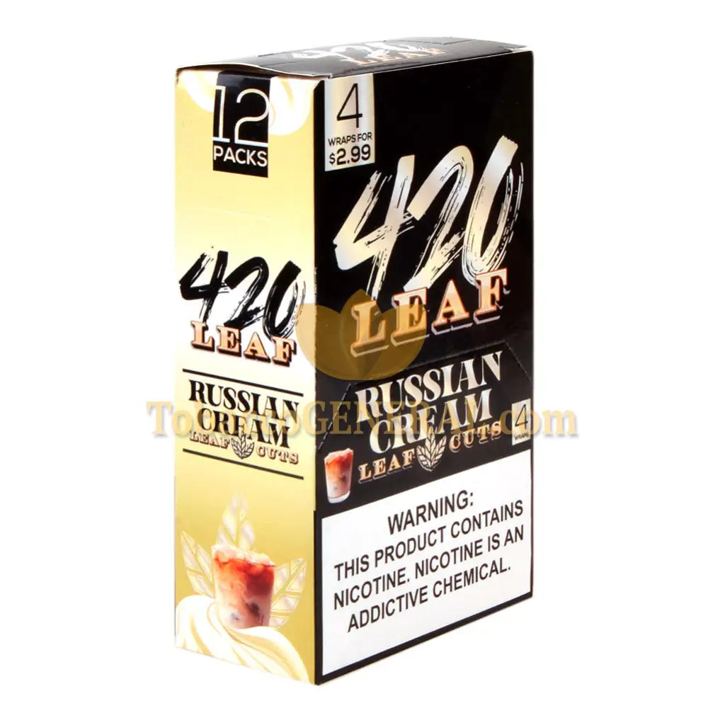 420 Leaf Wraps Russian Cream 12x4 Pre-Priced $2.99
