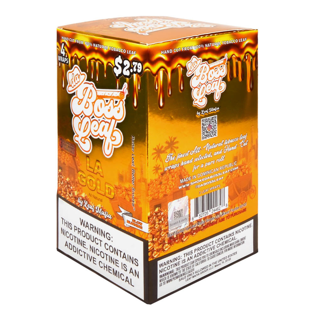 Da Boss La Gold Leaf Wraps 20 packs of 4, $2.79 pre-price