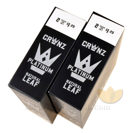 Crwnz Cigarillos 2 for 1.29 Pre-Priced 30 Packs of 2 Platinum