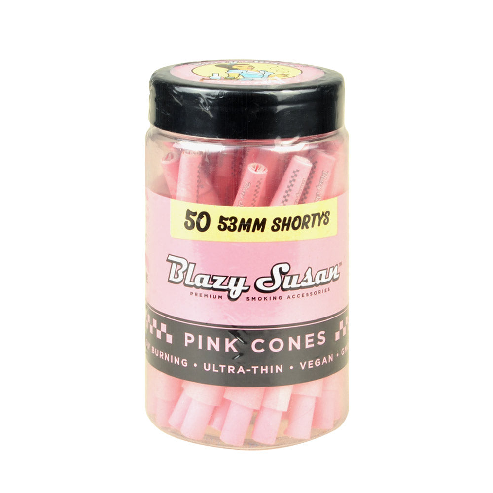Blazy Susan Pink Cones 53 Mm Shortys Jar Of 50 Tobacco General blazy-susan-pink-cones-53-mm-shortys-jar-of-50-tobacco-general