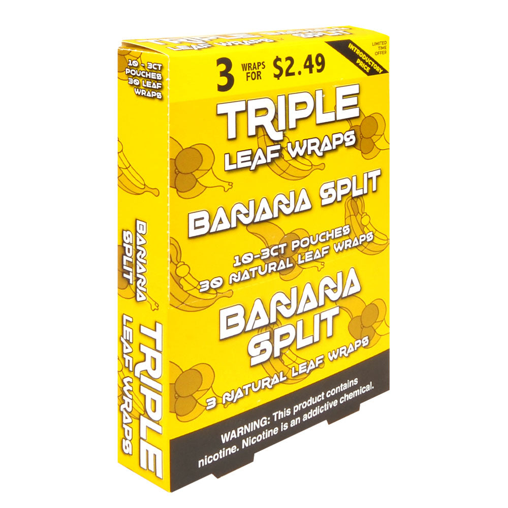 Good Time Banana Split Triple Leaf Wraps 3x$2.49