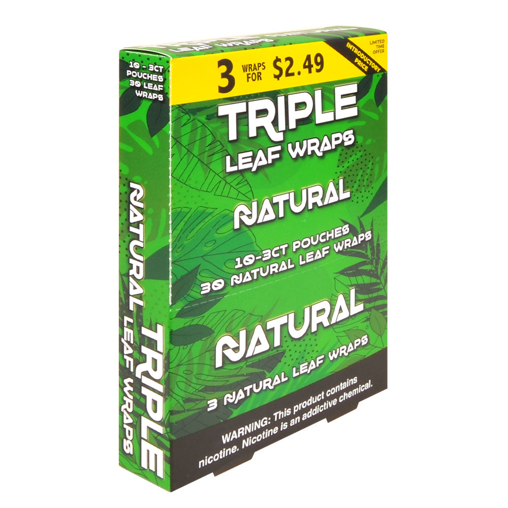 Good Time Natural Triple Leaf Wraps 3x$2.49