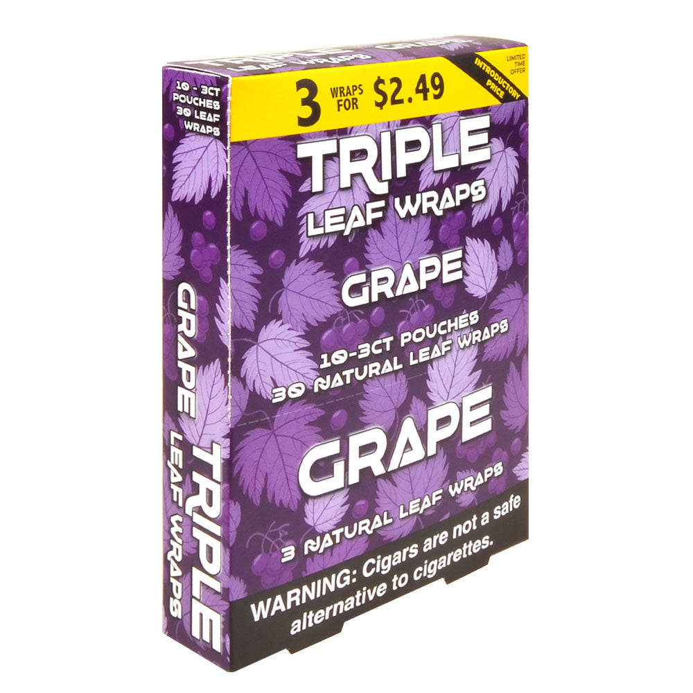 Good Time Grape Triple Leaf Wraps 3x$2.49