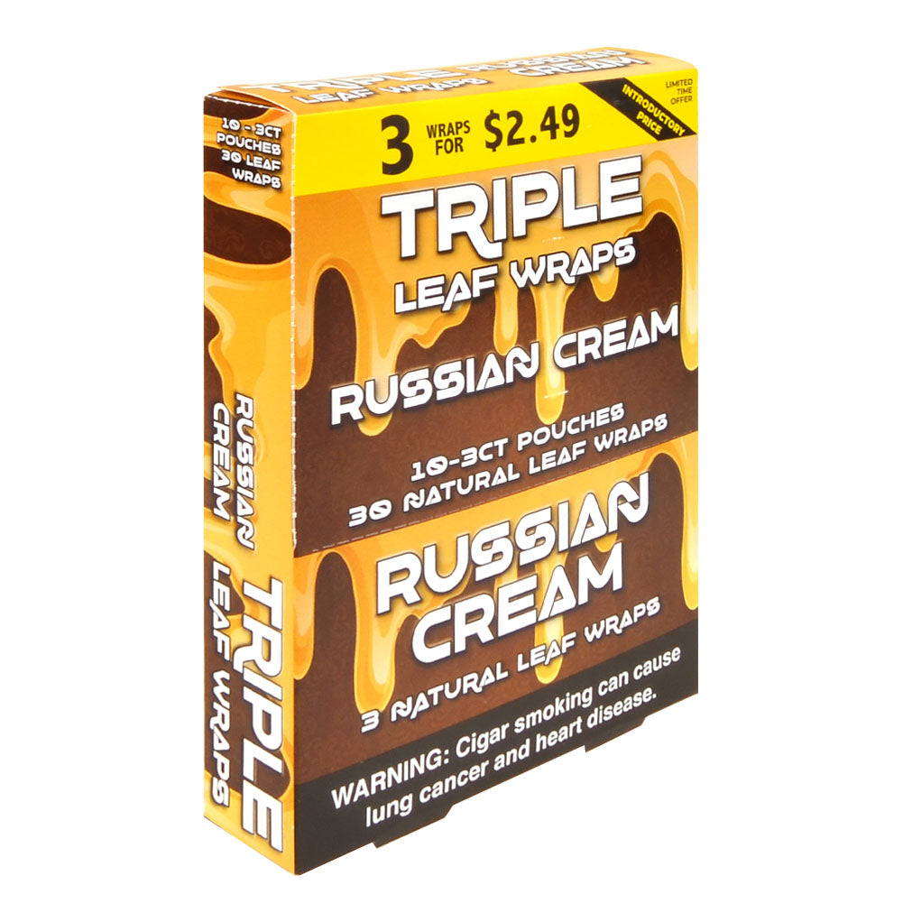 Good Time Russian Cream Triple Leaf Wraps 3x$2.49