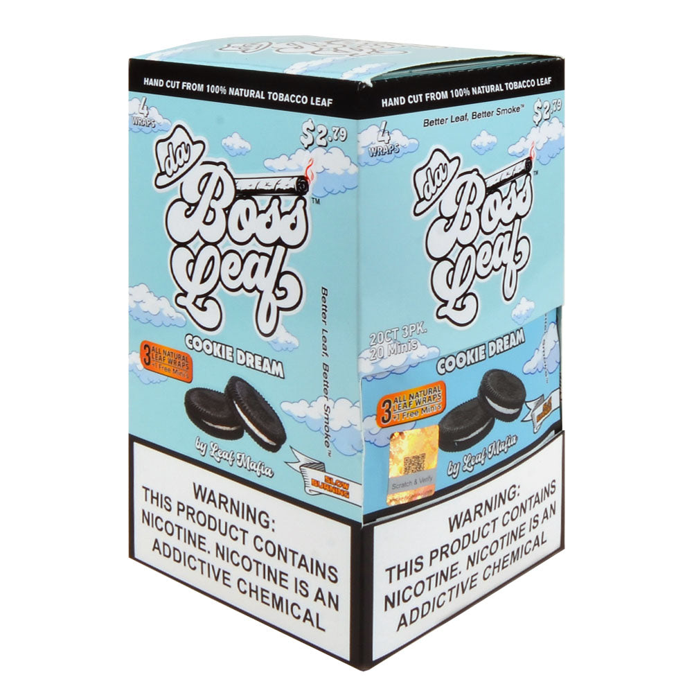 Da Boss Cookie Dream Leaf Wraps 20 packs of 4, $2.79 pre-price