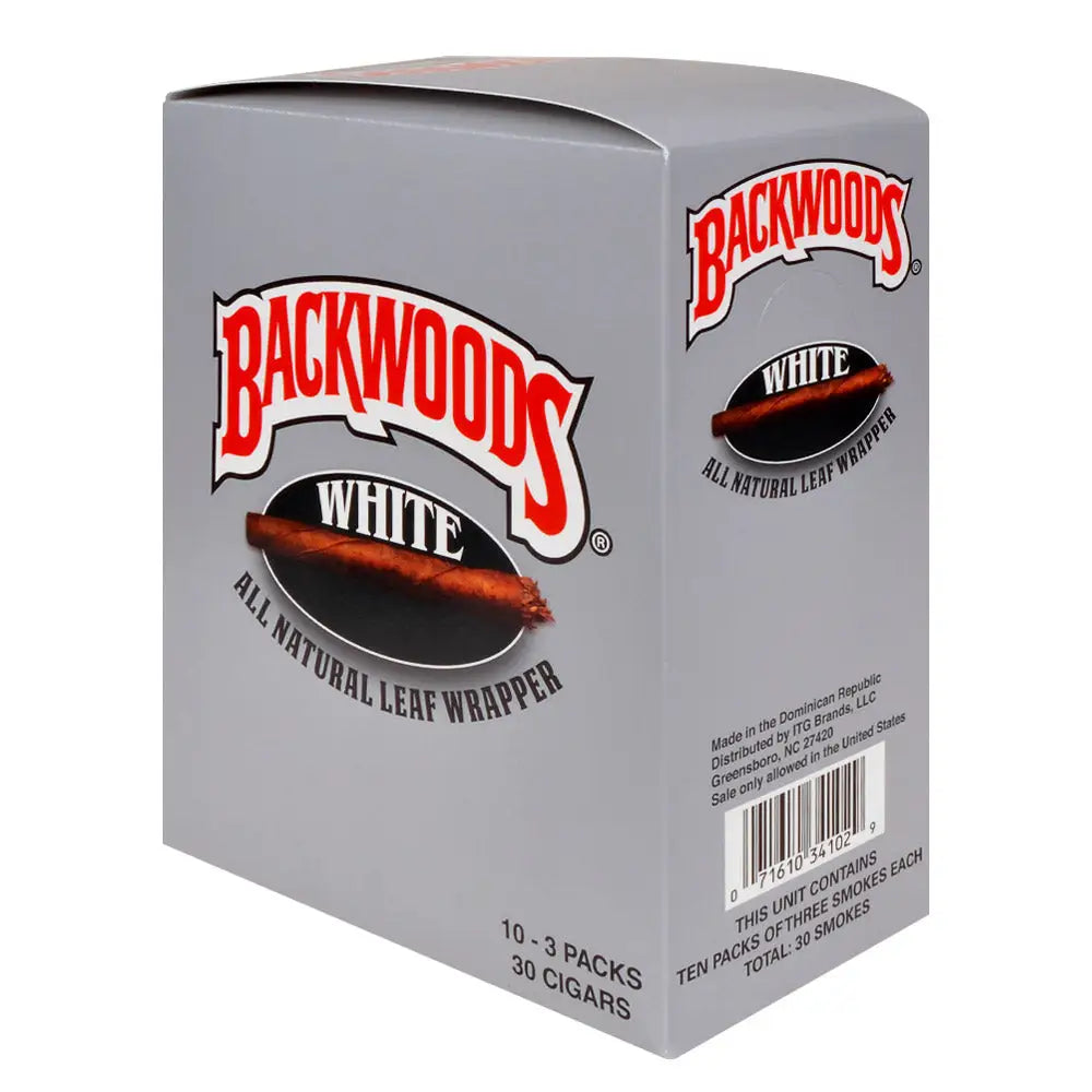 Backwoods White Cigars 10 Packs of 3