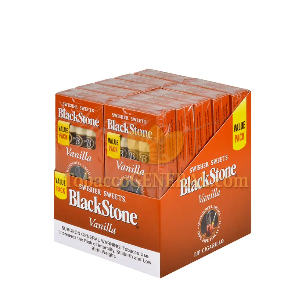 Blackstone Tip Vanilla Cigarillos 20 Packs of 5
