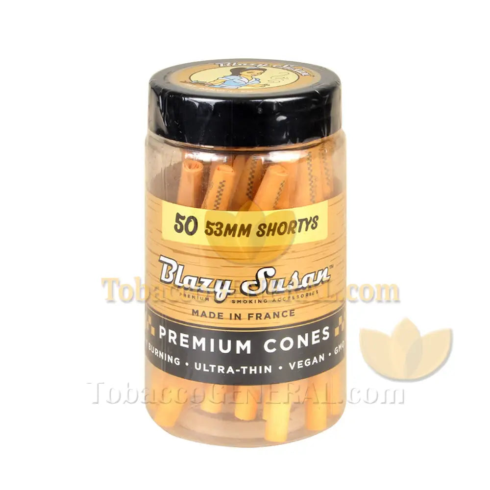 Blazy Susan Unbleached Cones 53 mm Shortys Jar of 50