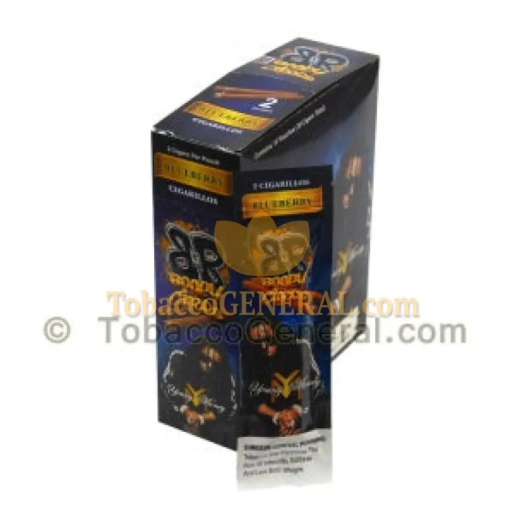 Bogey Cigars Blueberry Cigarillos (30 Cigars) 15 Packs of 2