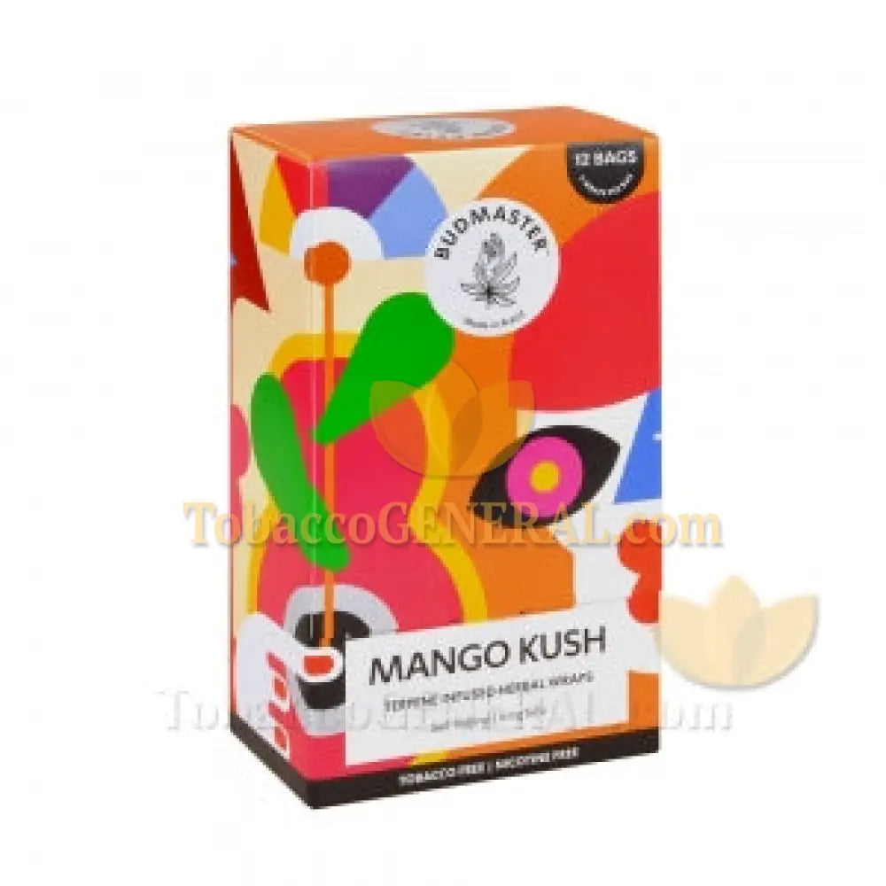 Budmaster Terpene Infused Herbal Wraps Mango Kush 12 Bags of 5