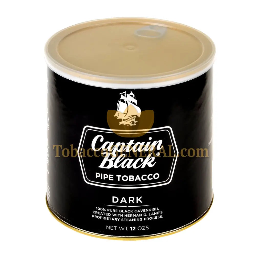 Captain Black Dark Pipe Tobacco 12 oz. Can 1