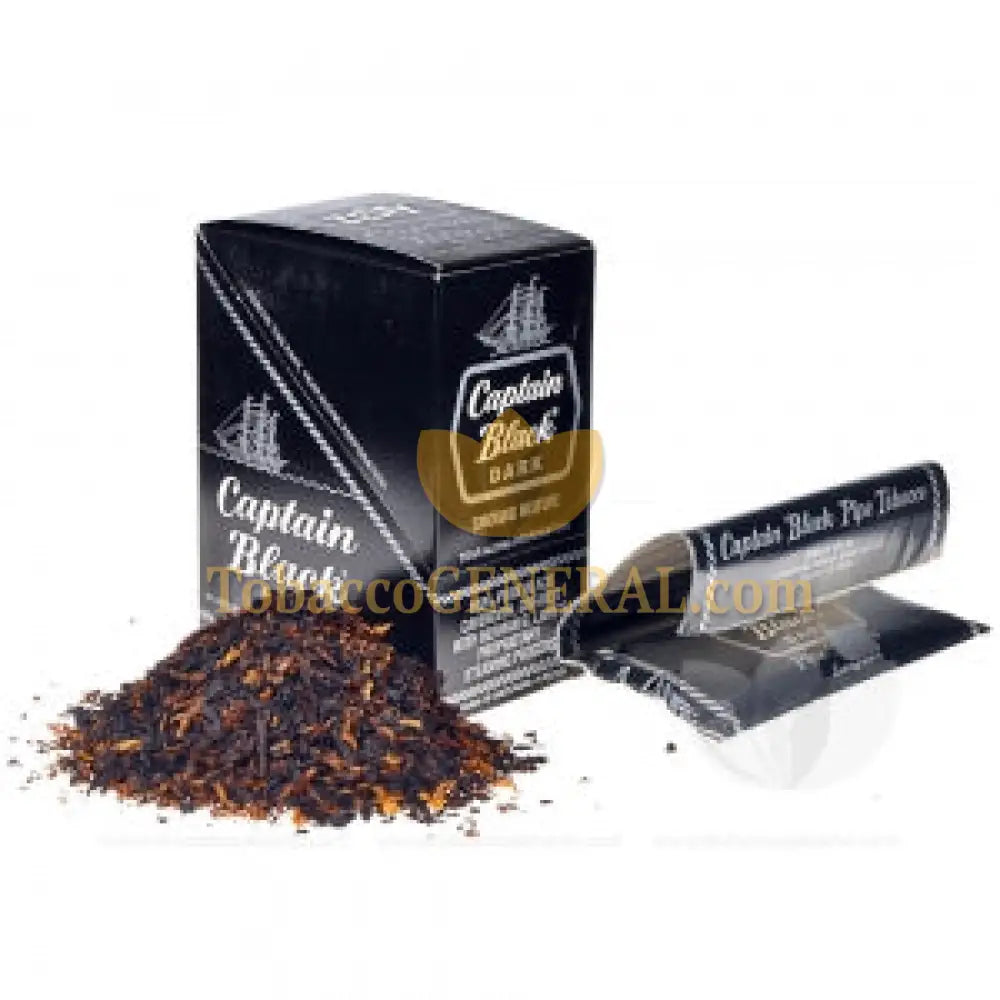 Captain Black Dark Pipe Tobacco 6 Pockets of 1.5 oz.