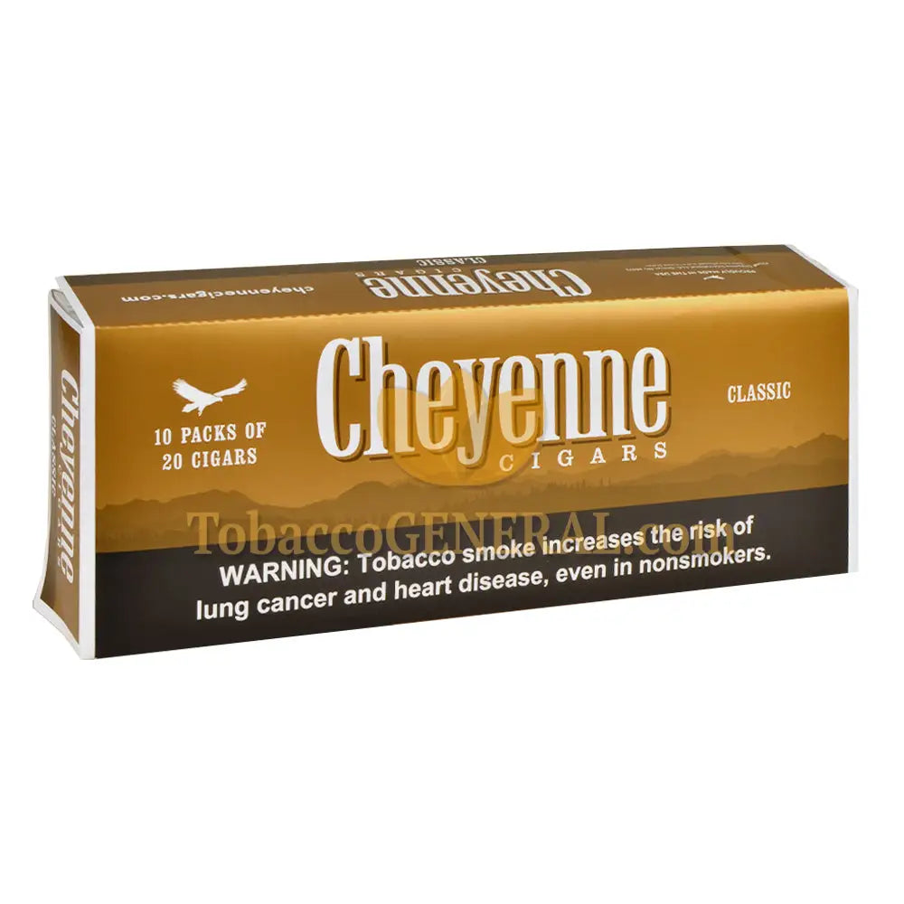 Cheyenne Light Filtered Cigars 10 Packs of 20
