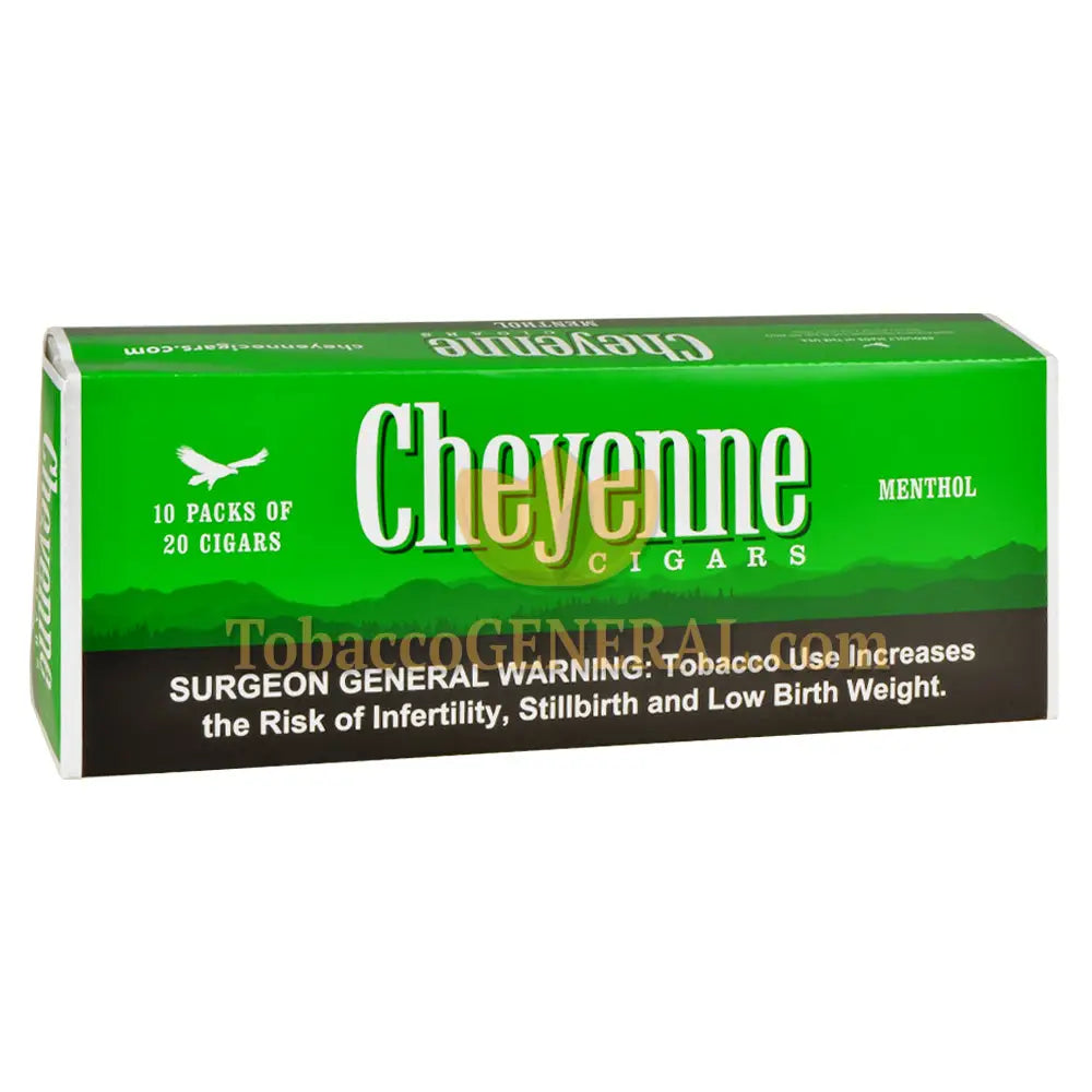 Cheyenne Menthol Filtered Cigars 10 Packs of 20