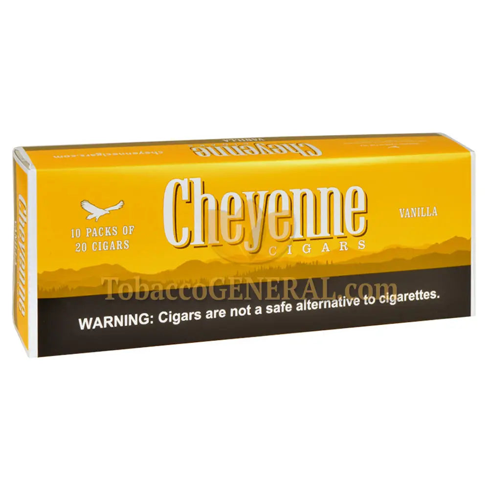 Cheyenne Vanilla Filtered Cigars 10 Packs of 20