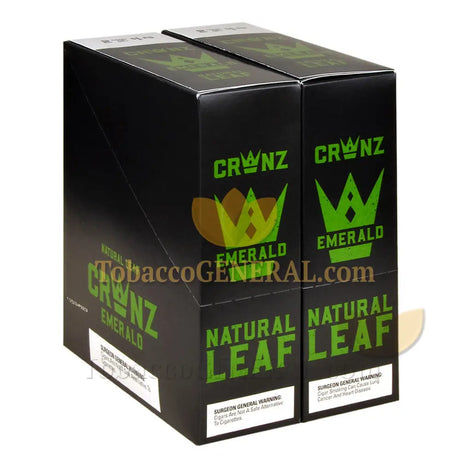 Crwnz Cigarillos 2 for 1.29 Pre-Priced 30 Packs of 2 Emerald
