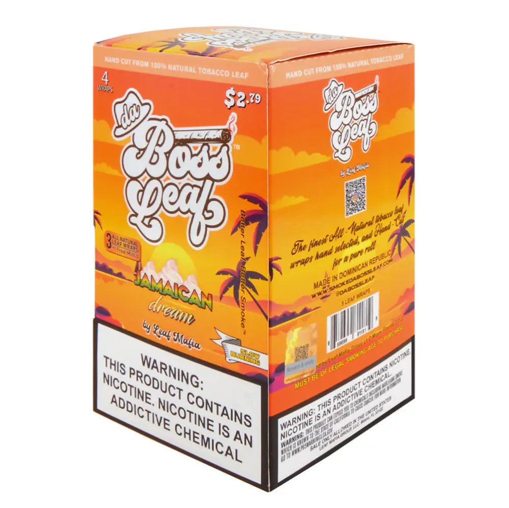 Da Boss Jamaican Dream Leaf Wraps 20 packs of 4 $2.79 pre-price