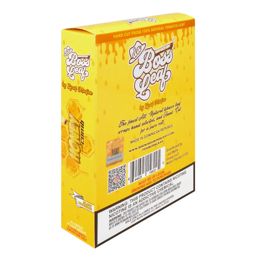 Da Boss Leaf Wraps Honey Comb 8 packs of 5
