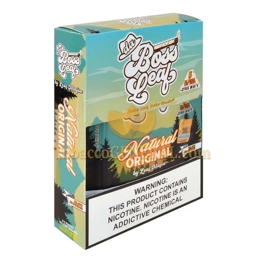 Da Boss Leaf Wraps Natural 8 packs of 5