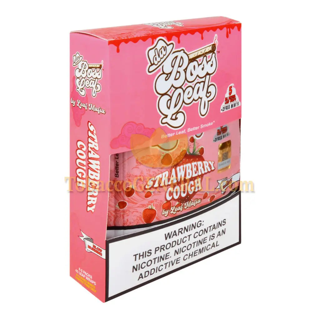 Da Boss Leaf Wraps Strawberry Cough 8 packs of 5