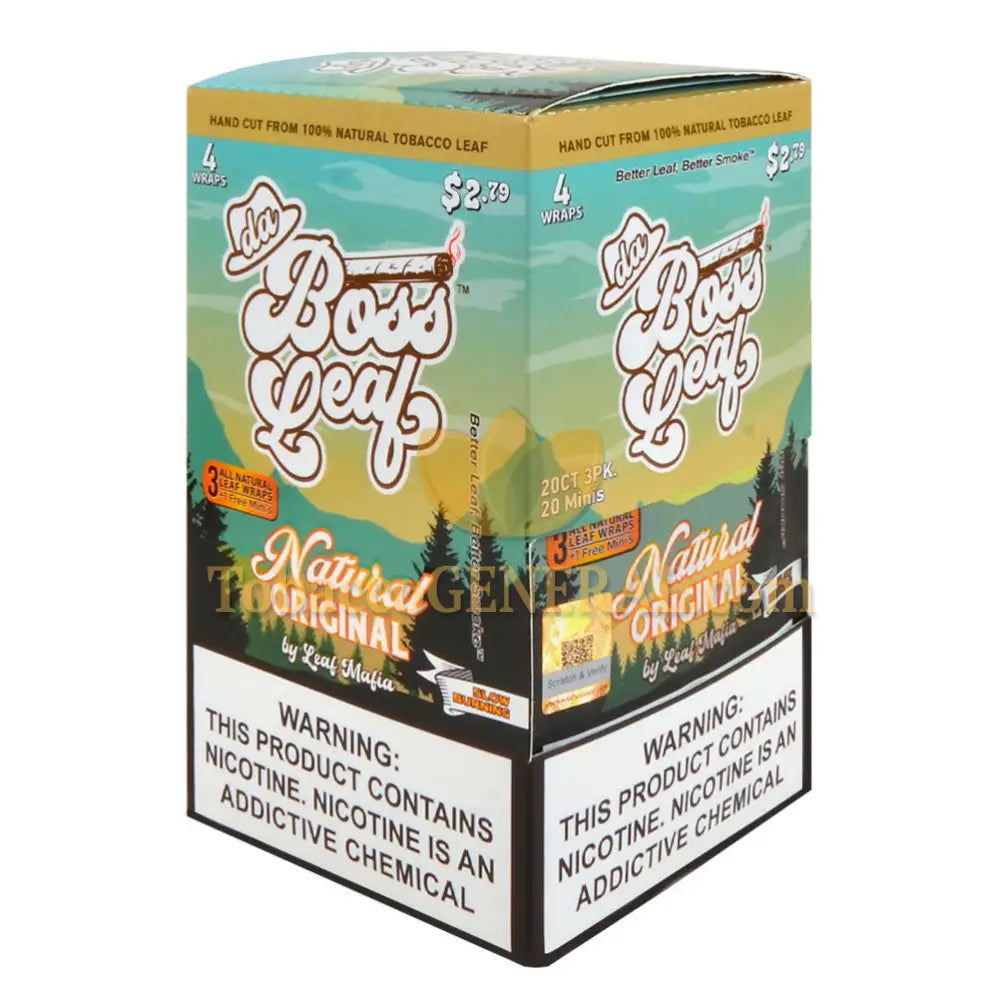 Da Boss Natural Leaf Wraps 20 packs of 4 $2.79 pre-price