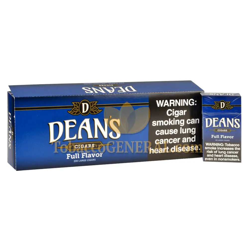 Deans Full Flavor Filtered Cigars 10 Packs of 20