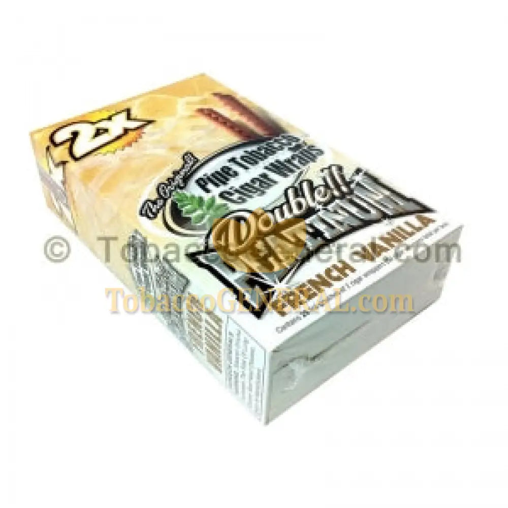 Double Platinum Wraps 2X French Vanilla 25 Packs of 2