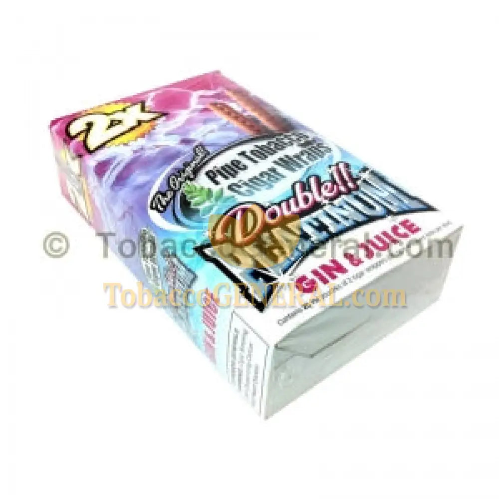 Double Platinum Wraps 2X Gin & Juice 25 Packs of 2