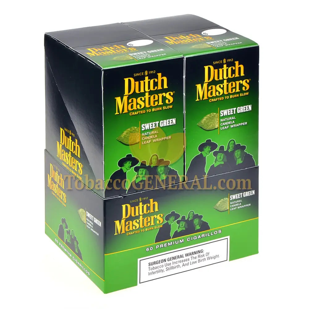 Dutch Masters Cigarillos Sweet Green 20 Pouches of 3 1