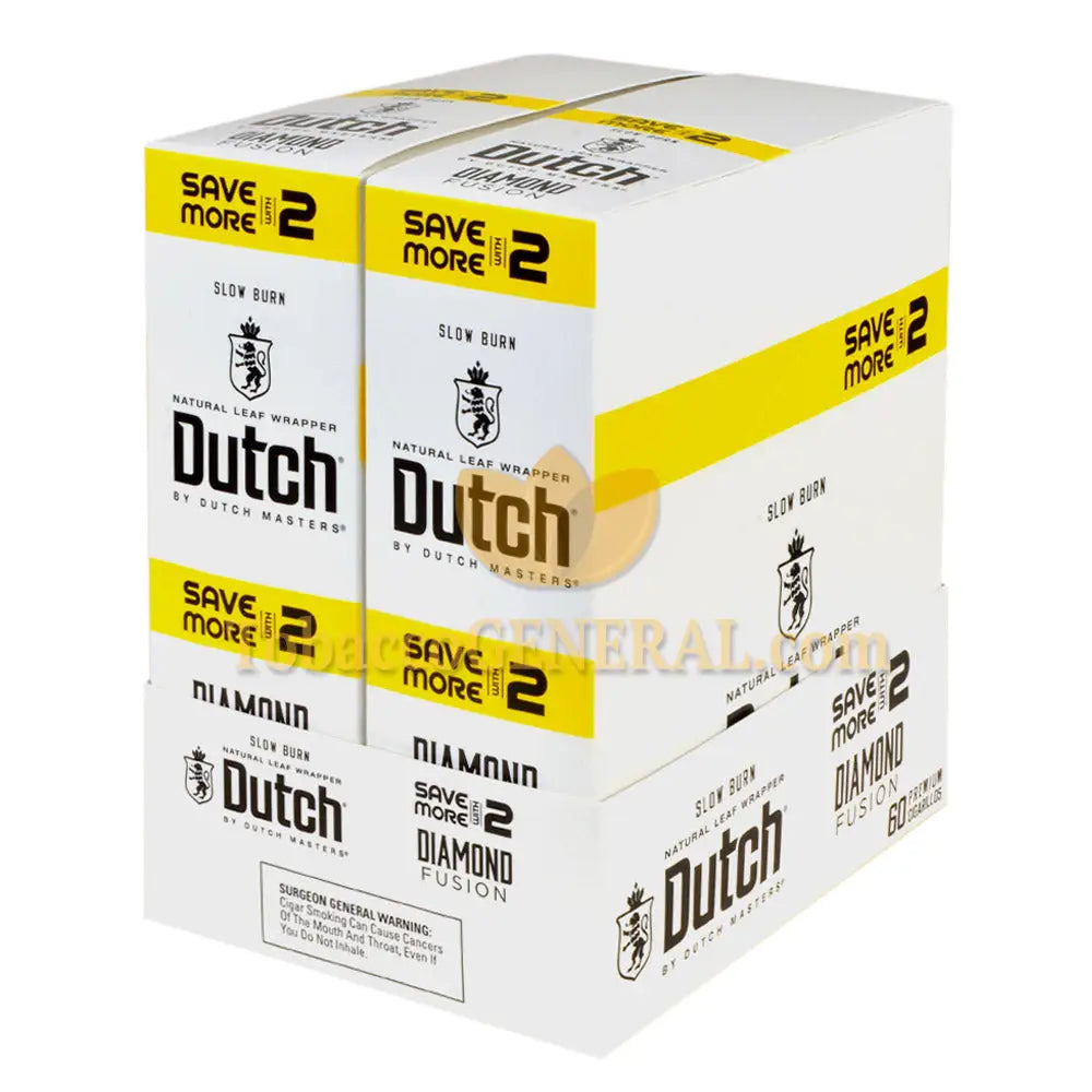 Dutch Masters Foil Fresh Diamond Fusion Cigarillos 30 Packs of 2