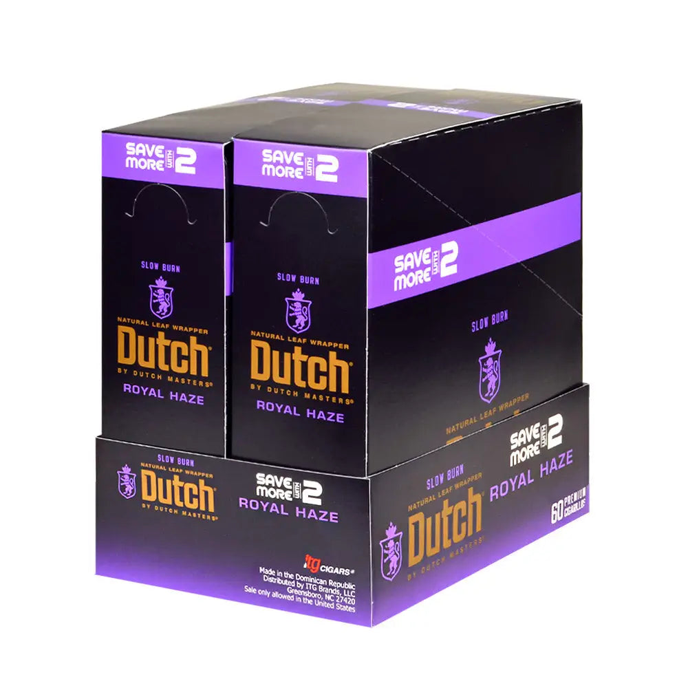 Dutch Masters Foil Fresh Royal Haze Cigarillos 30 Packs of 2