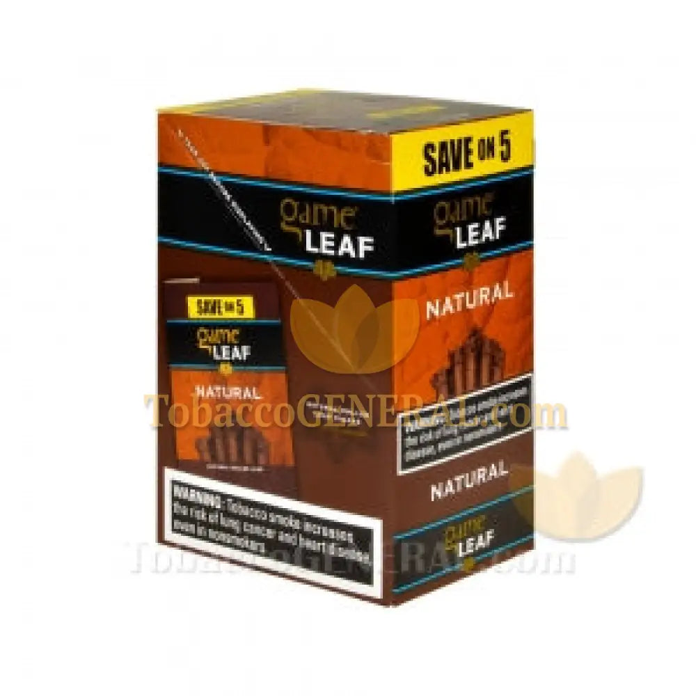 Game Leaf Cigarillos Save on 5 Natural 8 Packs of 5