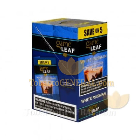 Game Leaf Cigarillos Save on 5 White Russian 8 Packs of 5