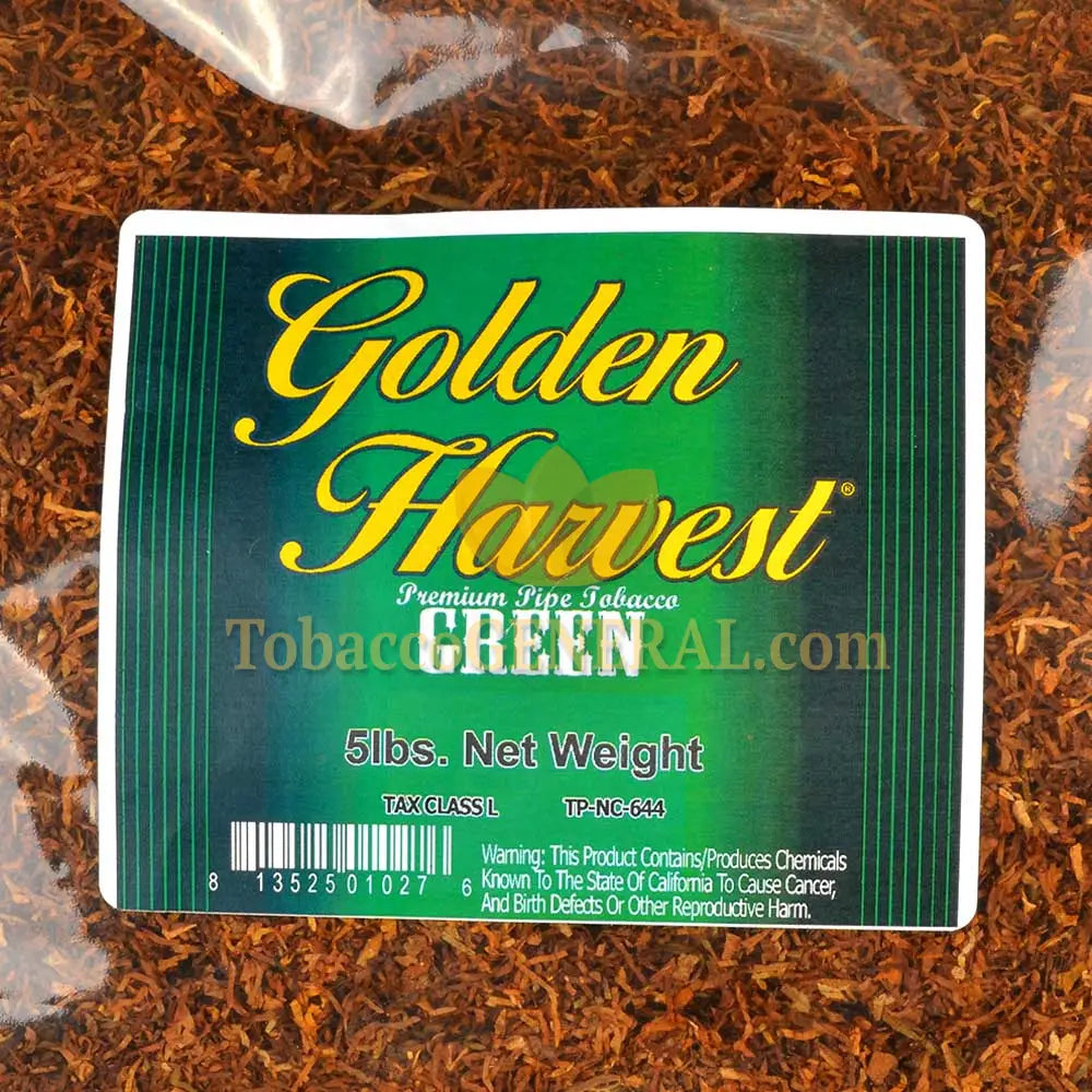 Golden Harvest Mint Blend Pipe Tobacco 5 Lb. Pack
