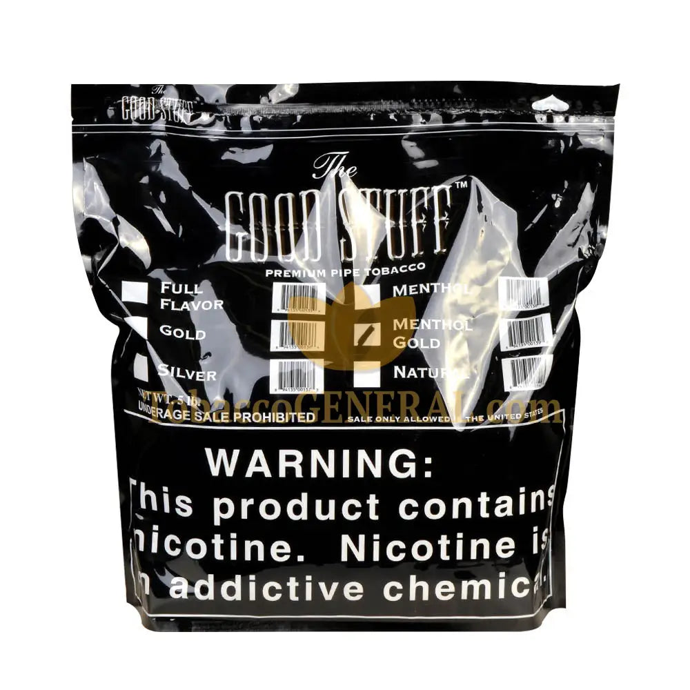 Good Stuff Menthol Gold Pipe Tobacco Bulk 5 Lb. Pack