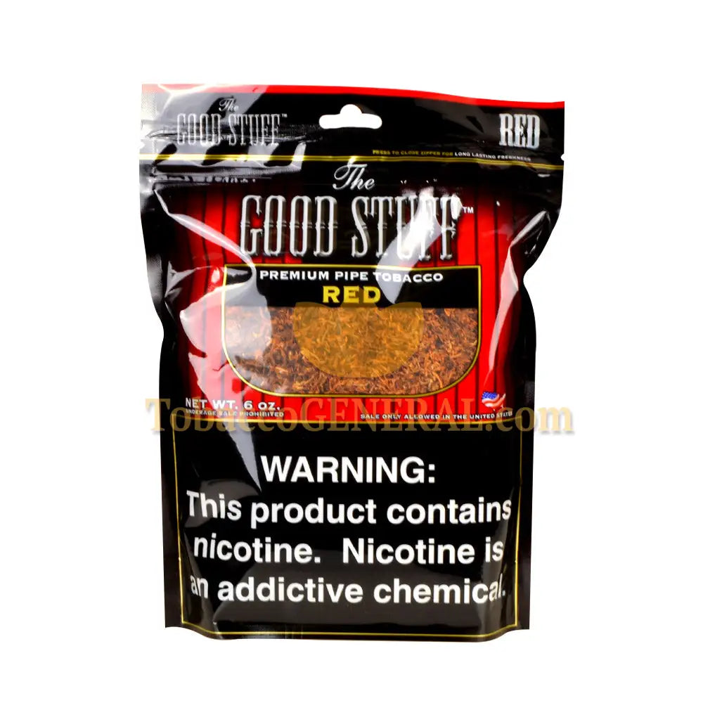Good Stuff Red (Full Flavor) Pipe Tobacco 6 oz. Pack