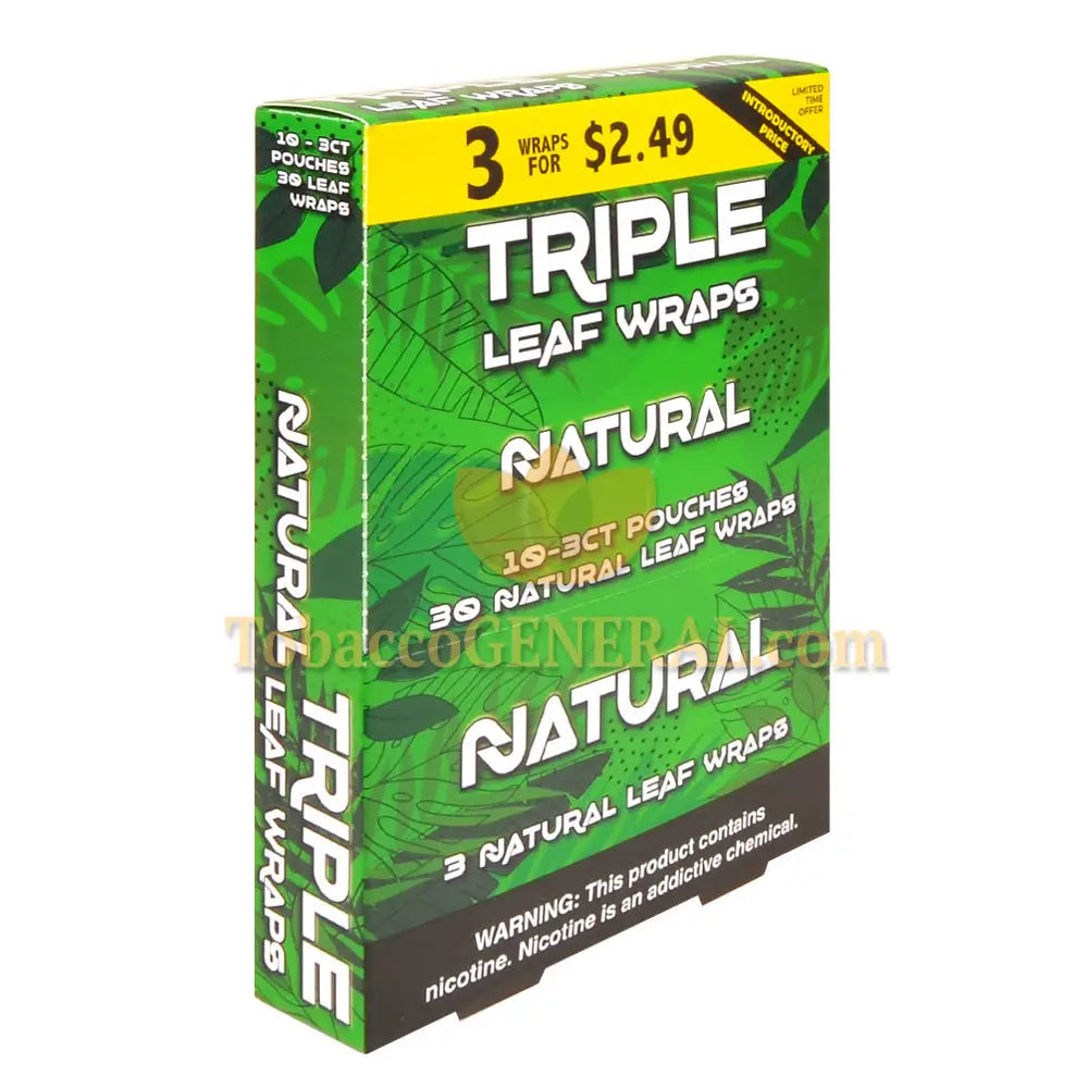 Good Time Natural Triple Leaf Wraps 3x$2.49