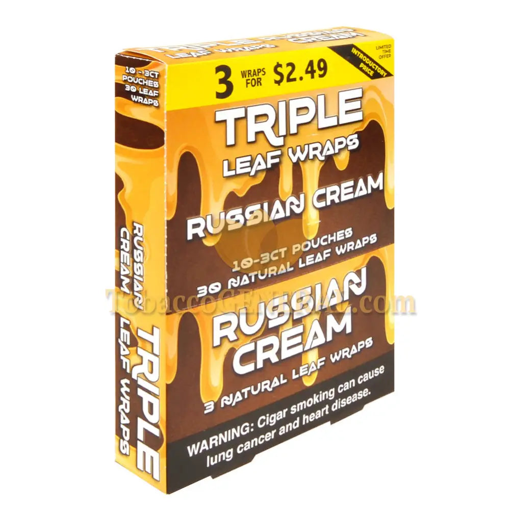 Good Time Russian Cream Triple Leaf Wraps 3x$2.49
