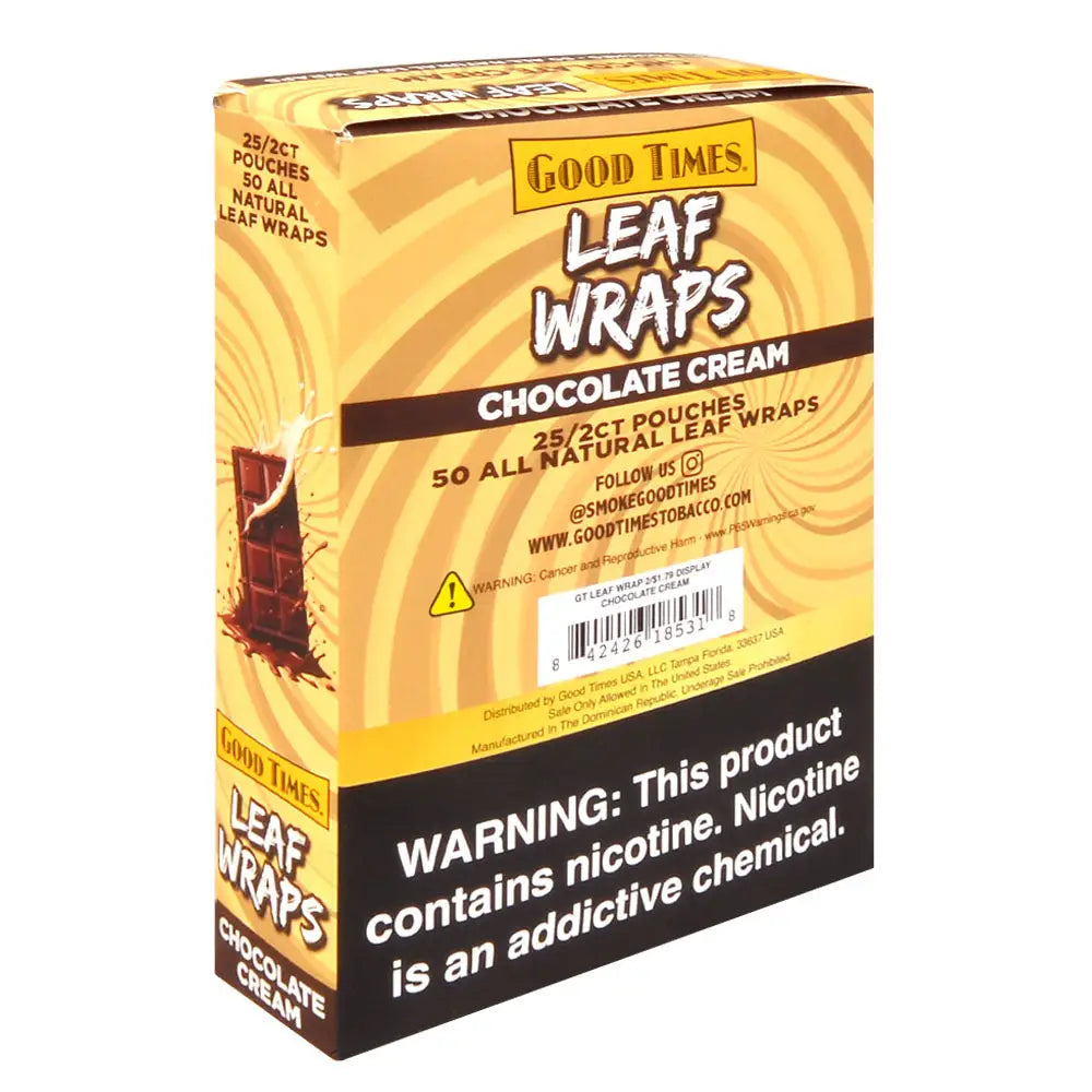Good Times 2x$1.79 Chocolate Cream Leaf Wraps