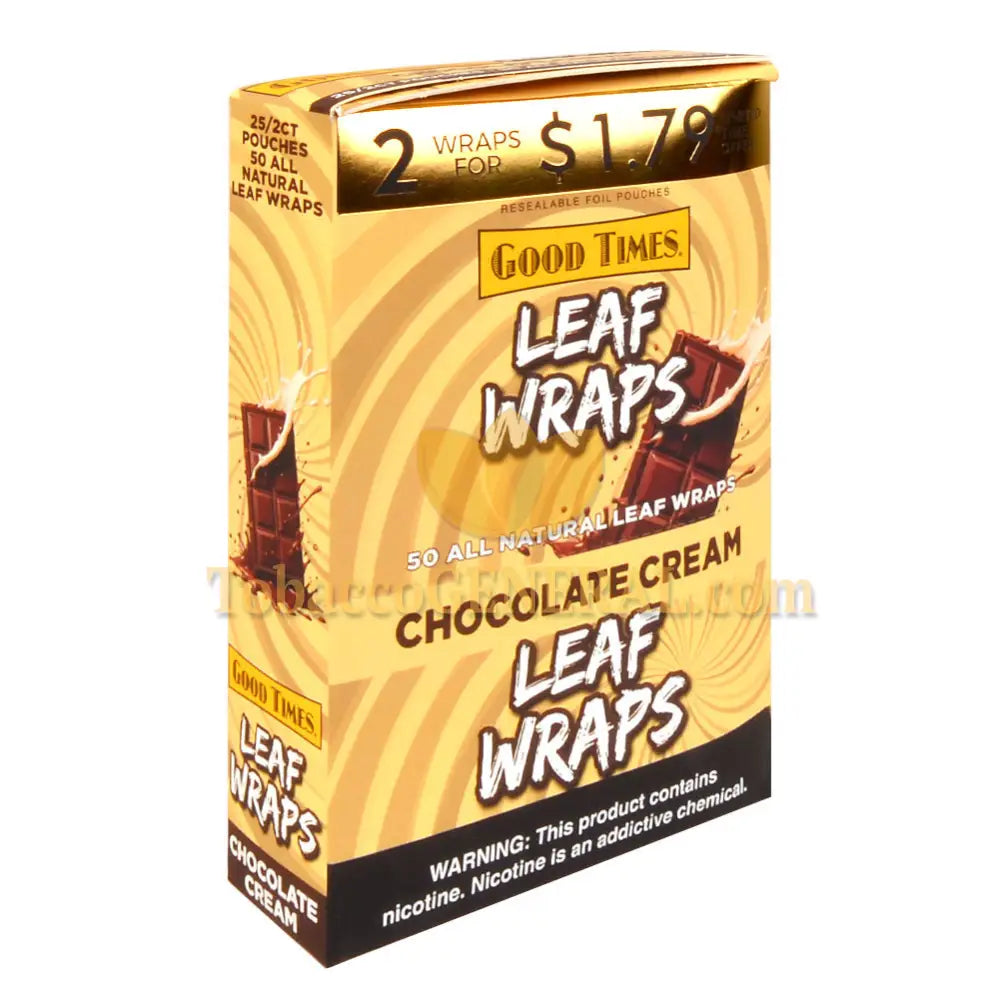 Good Times 2x$1.79 Chocolate Cream Leaf Wraps