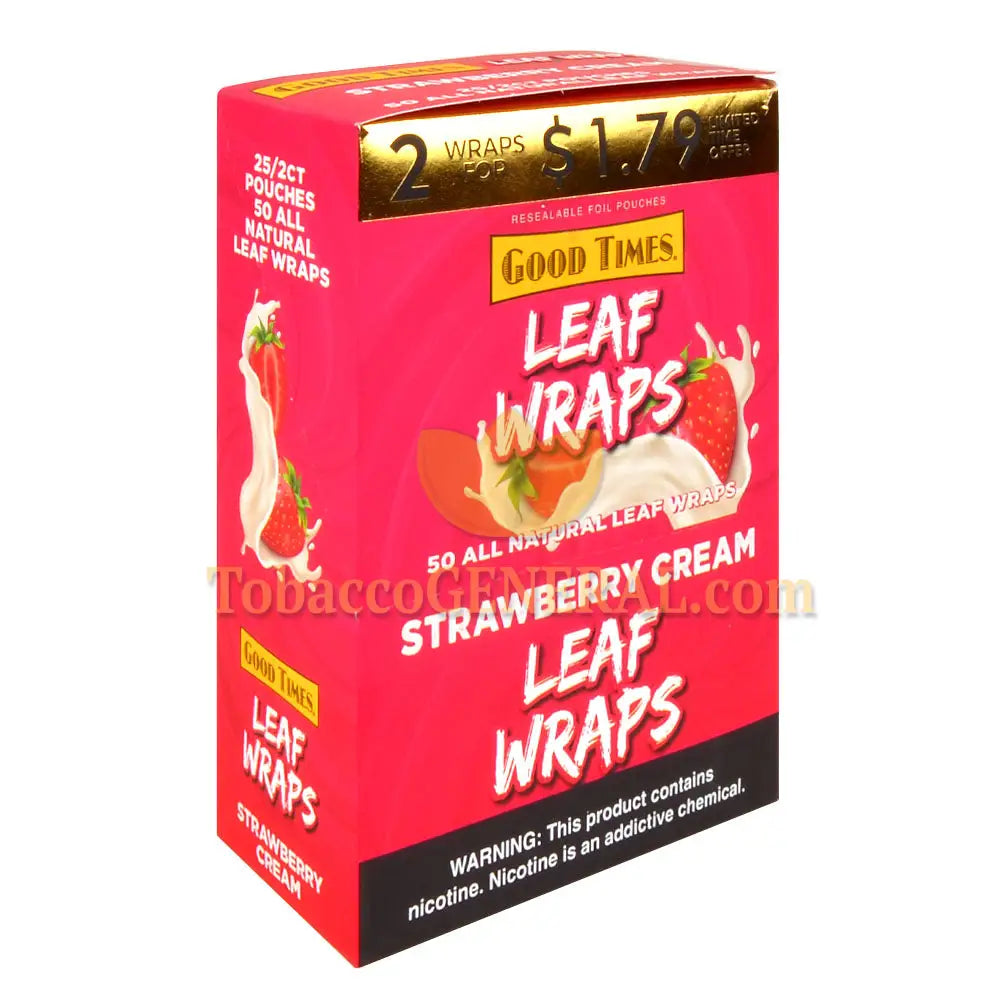 Good Times 2x$1.79 Strawberry Cream Leaf Wraps