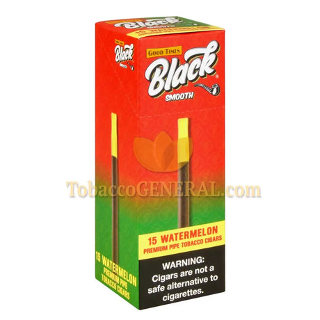 Good Times Black Smooth Cigarillos Watermelon Pack of 15
