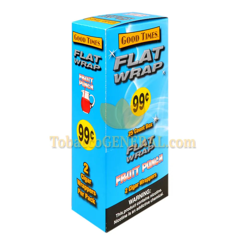 Good Times Flat Wraps Fruit Punch 25 Packs of 2 Pre-Priced