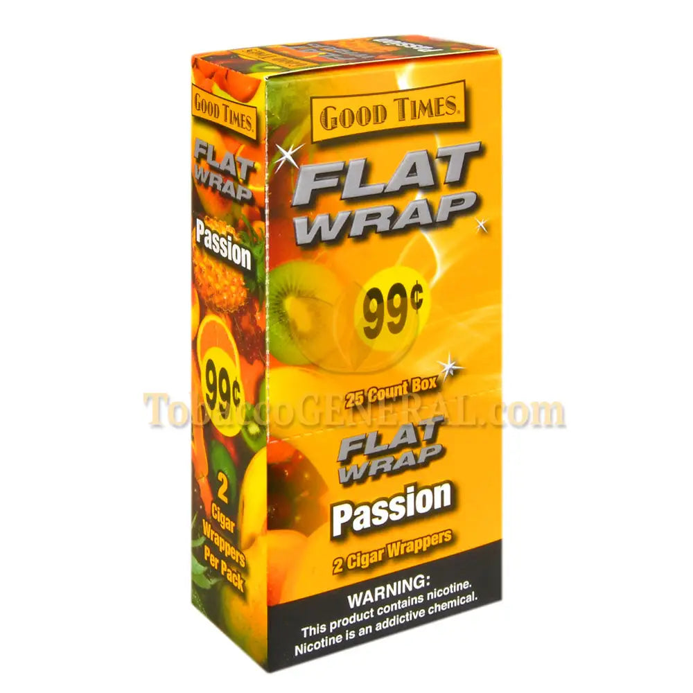 Good Times Flat Wraps Passion 25 Packs of 2 Pre-Priced