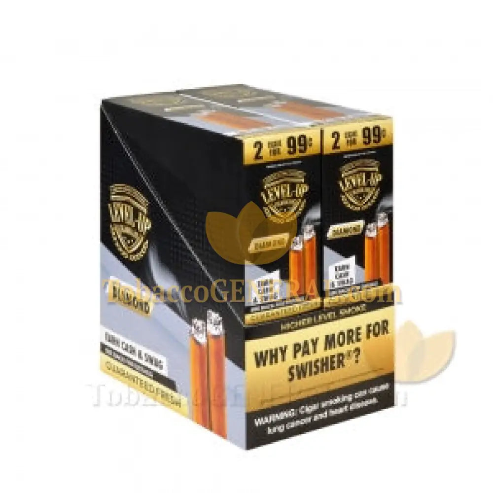 Good Times Level Up Cigars Diamond 2 for 99c Pre-Priced 30 Packs of 2