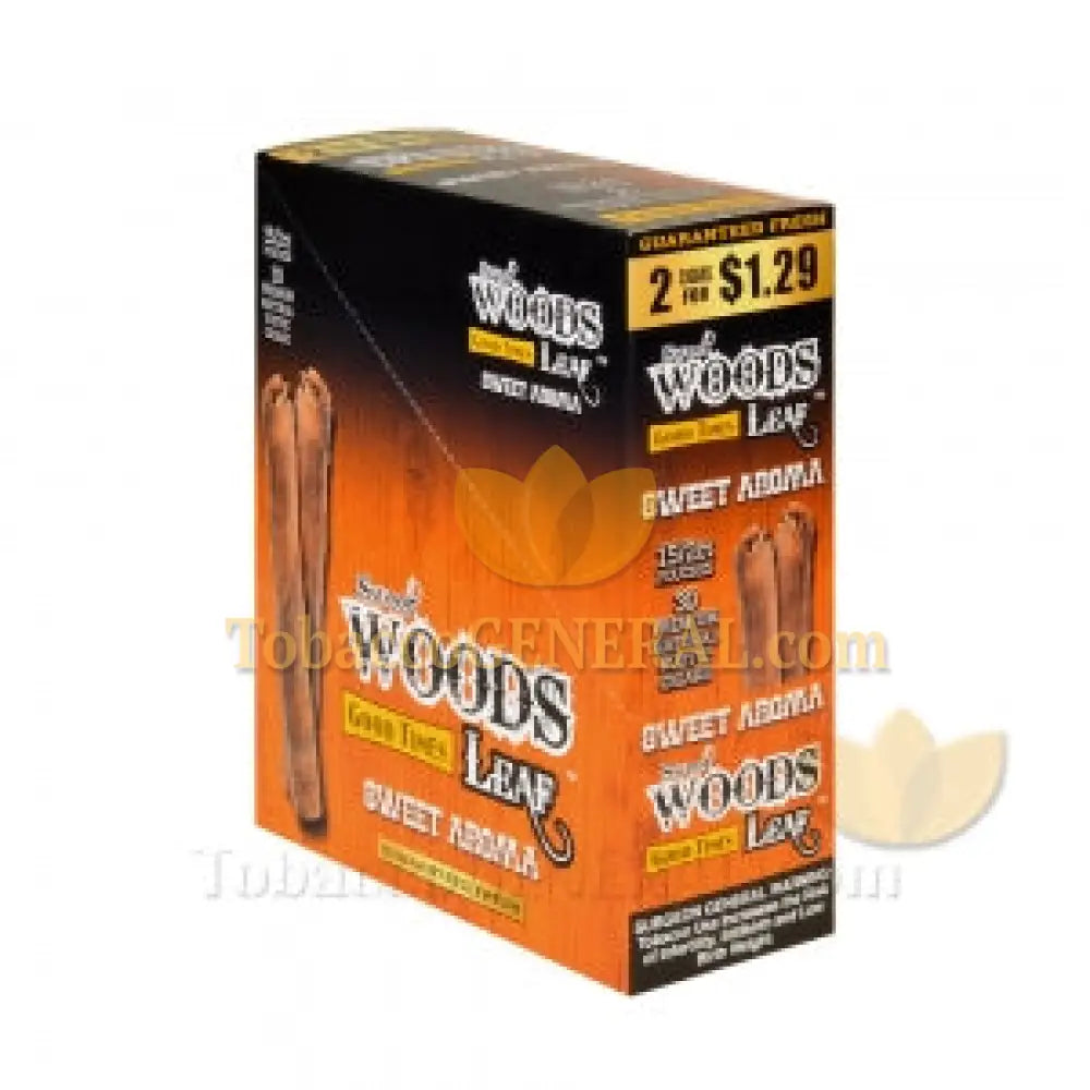 Good Times Sweet Woods Leaf Cigars Sweet Aroma 1.29 Pre-Priced 15 Packs of 2